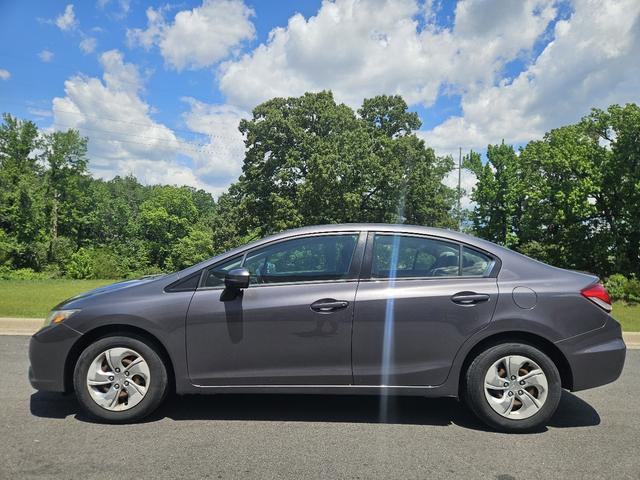 Gray 2015 Honda Civic LX Sedan Front-Wheel Drive Automatic