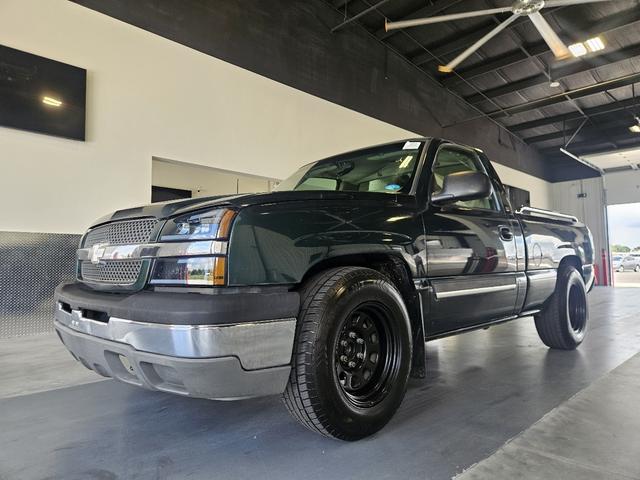Green 2003 Chevrolet Silverado 1500 LS RWD Pickup Truck Rear-Wheel Drive Automatic