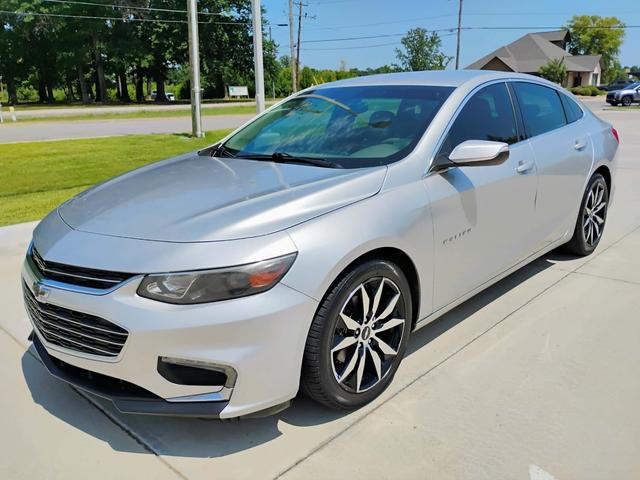 Silver 2017 Chevrolet Malibu Sedan Front-Wheel Drive Automatic