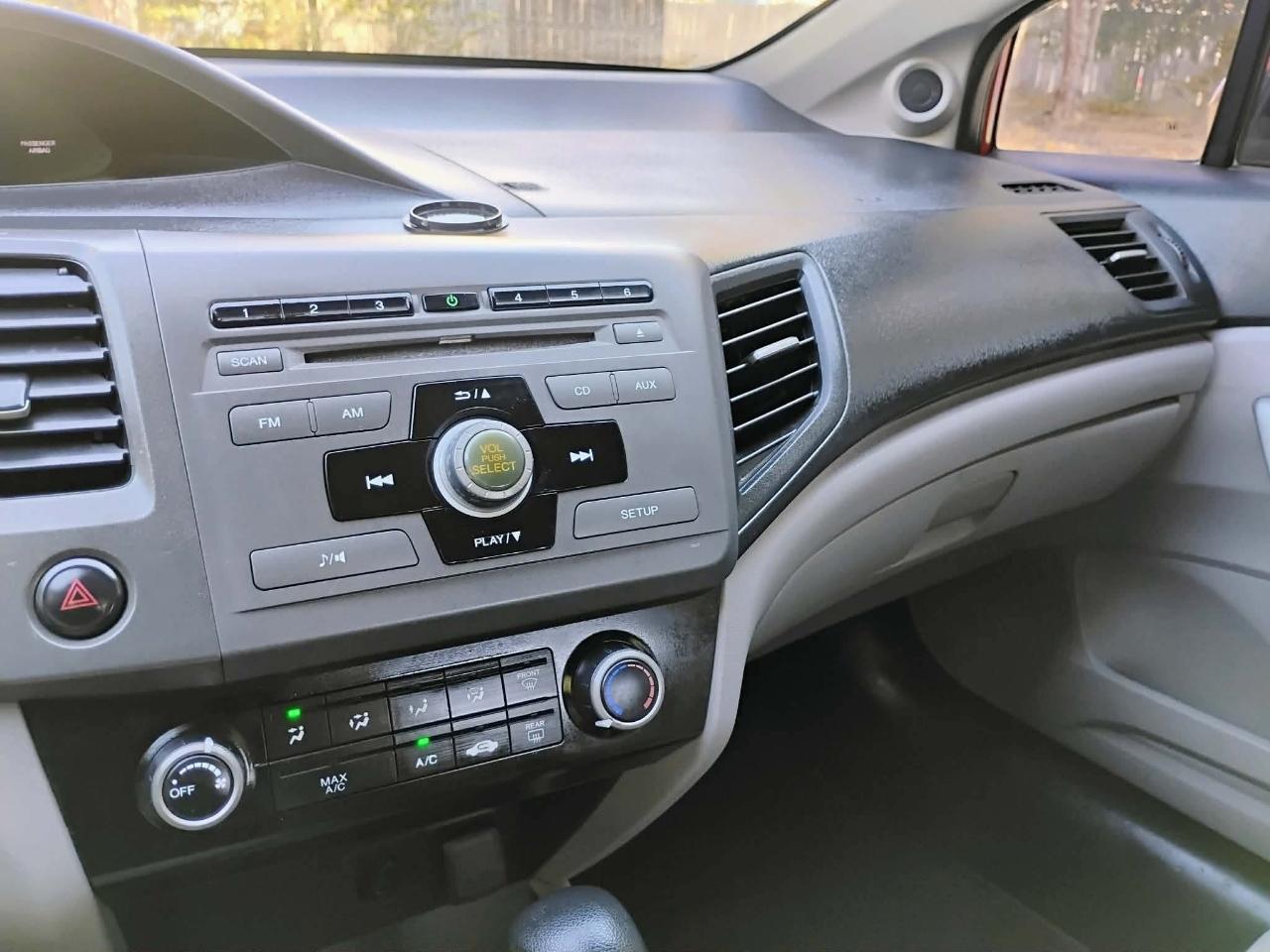 Honda Civic Cpe 2dr Auto LX 2012