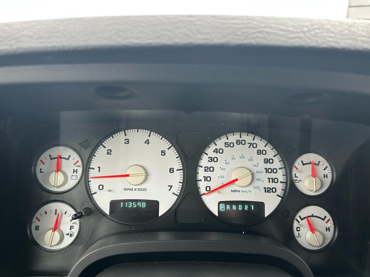 Dodge Ram 1500 SLT Quad Cab Short Bed 4WD 2003