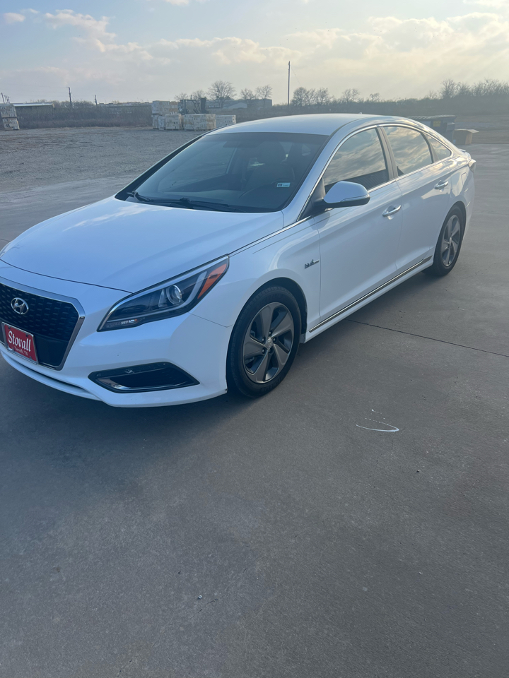 Hyundai Sonata Hybrid Limited w/Blue Pearl Interior 2017