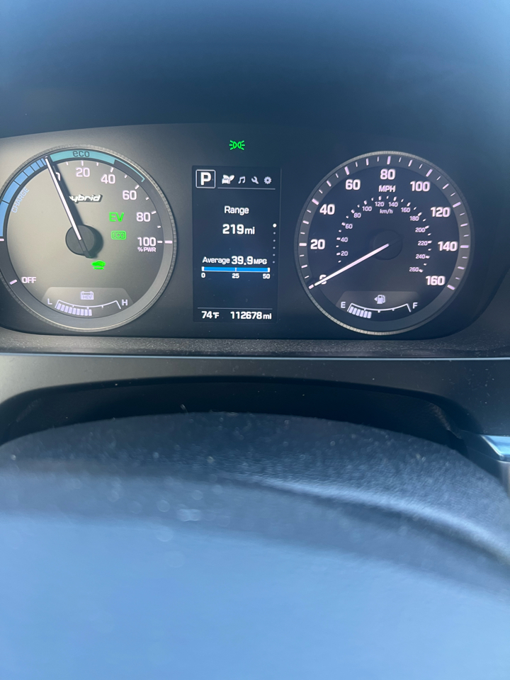 Hyundai Sonata Hybrid Limited w/Blue Pearl Interior 2017