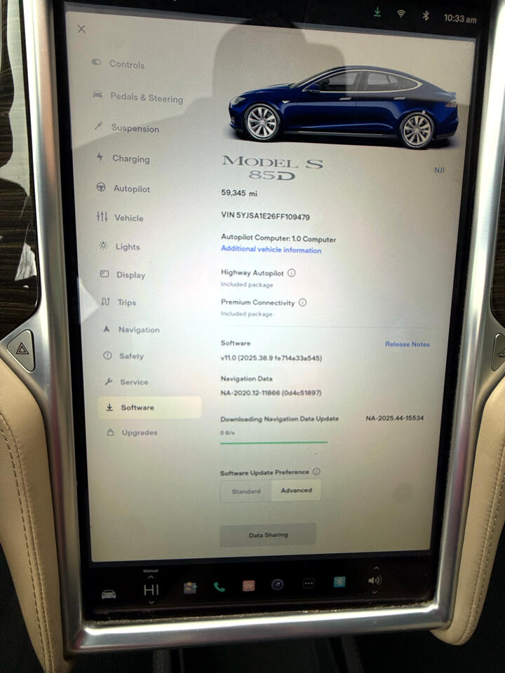 Tesla Model S 85D 4D Sedan AWD 2015