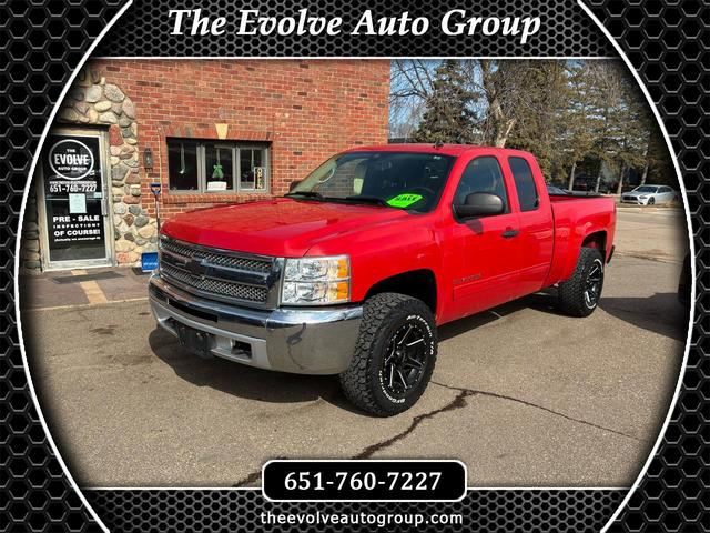 Red 2012 Chevrolet Silverado 1500 LT Extended Cab 4WD Pickup Truck Four-Wheel Drive Automatic