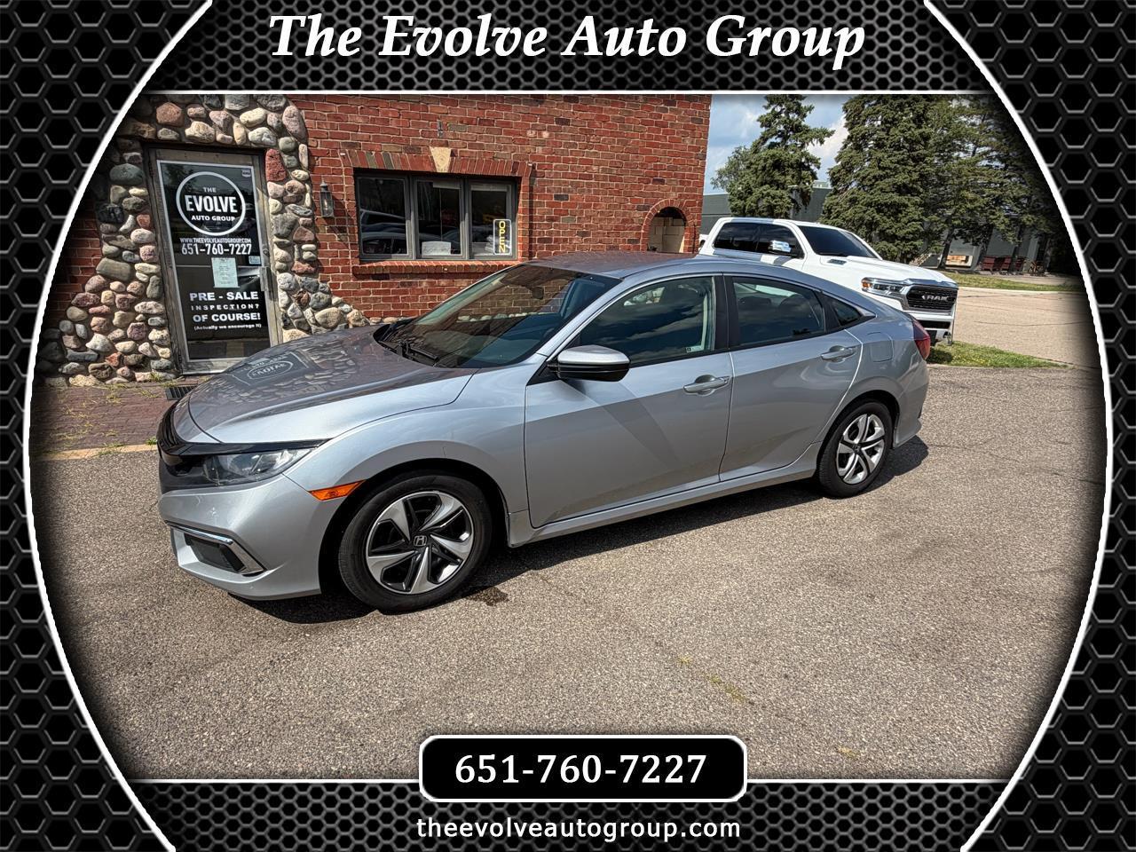 2020 Honda Civic LX Honda Sensing Sedan CVT