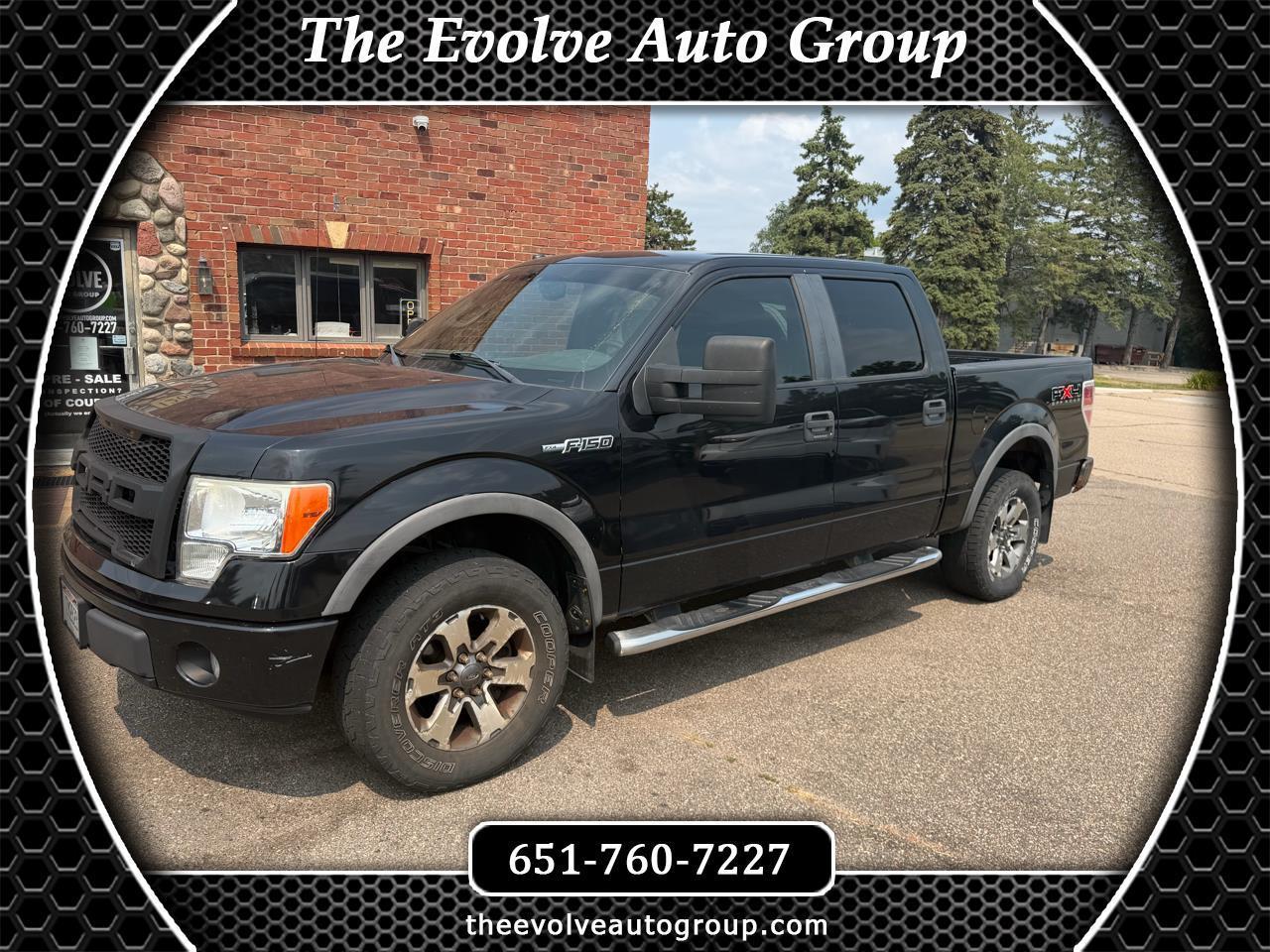 Black 2010 Ford F-150 Pickup Truck Four-Wheel Drive Automatic