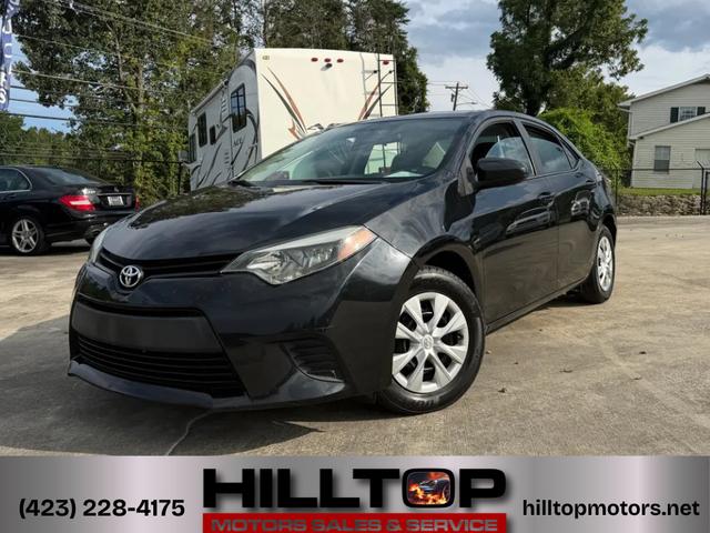 Black 2015 Toyota Corolla Sedan Front-Wheel Drive Manual