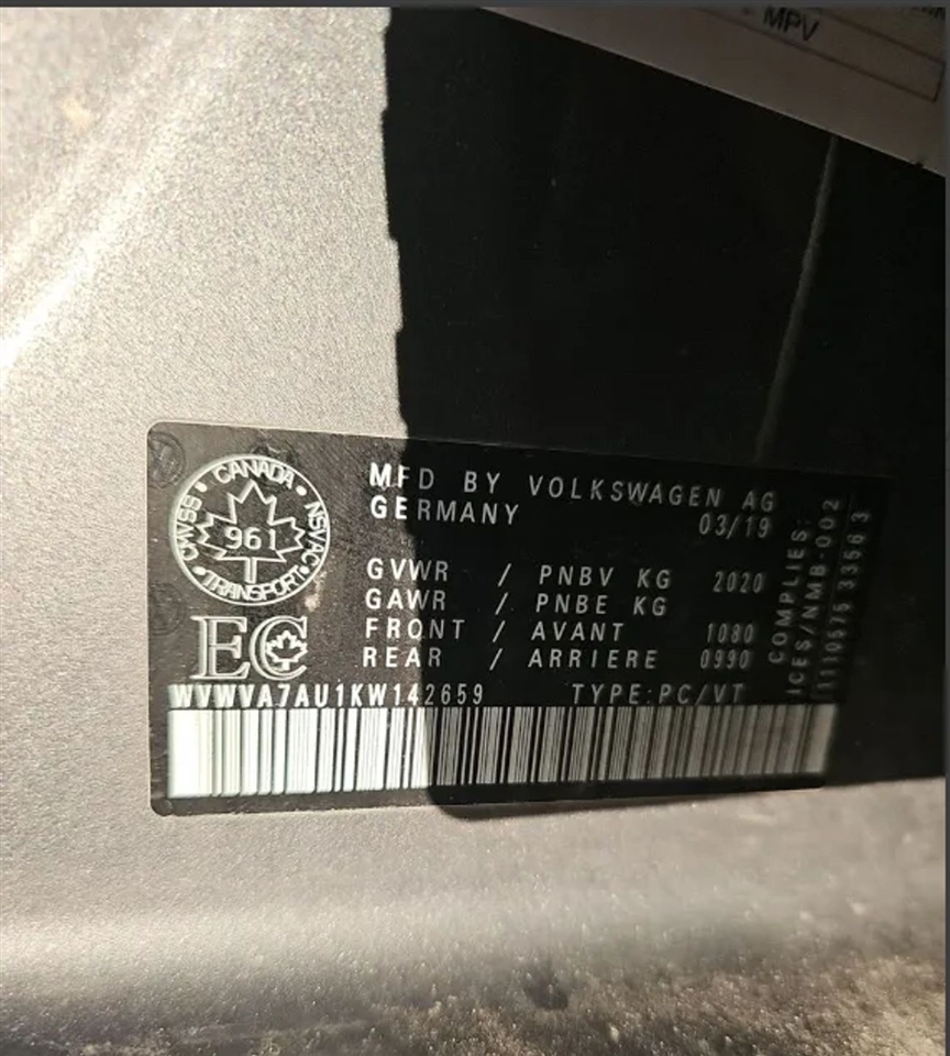 Volkswagen Golf R DCS and Navigation 7A 2019