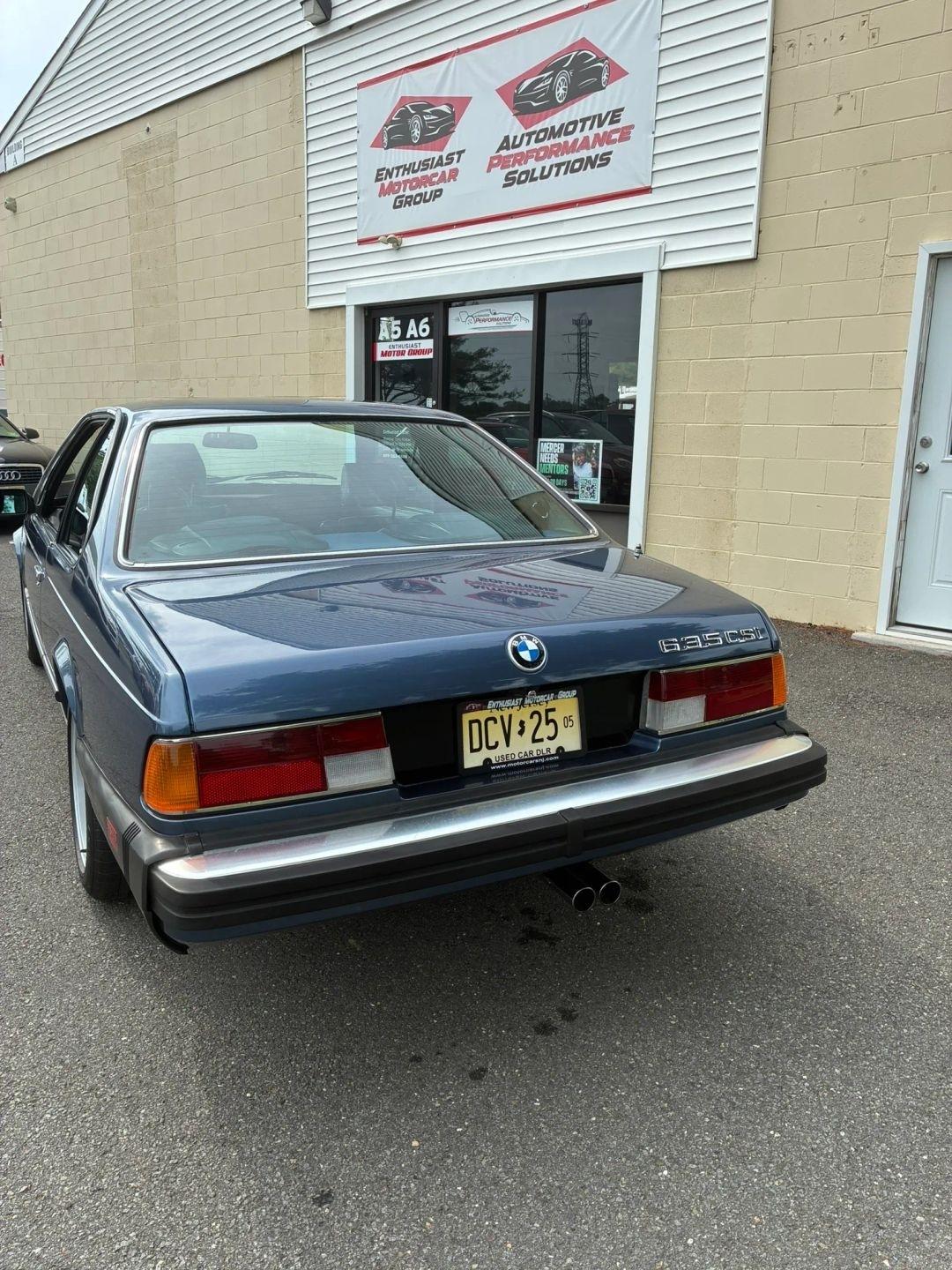 BMW 6-Series 635CSI automatic 1985