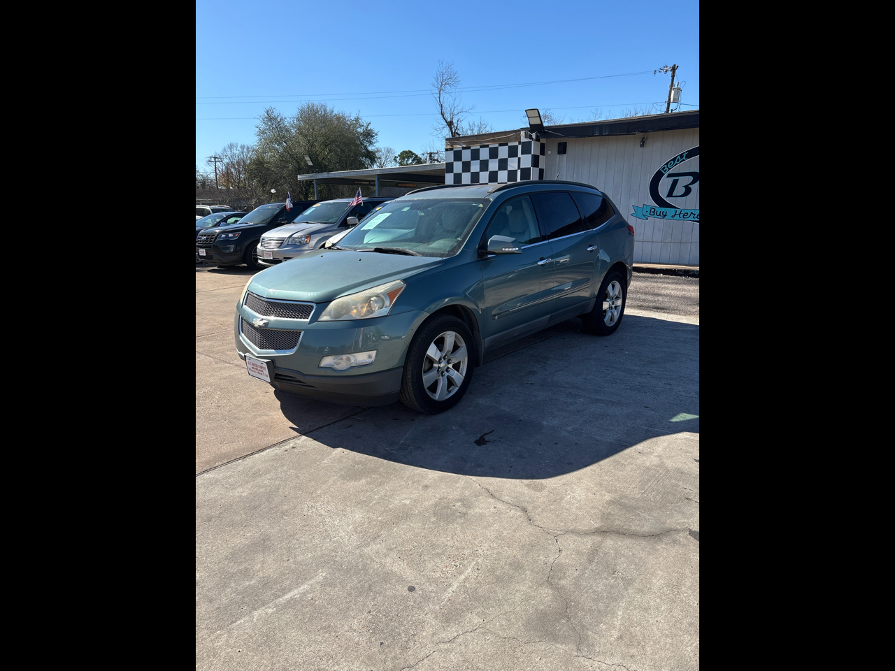 Green 2009 Chevrolet Traverse LTZ FWD SUV / Crossover Front-Wheel Drive Automatic