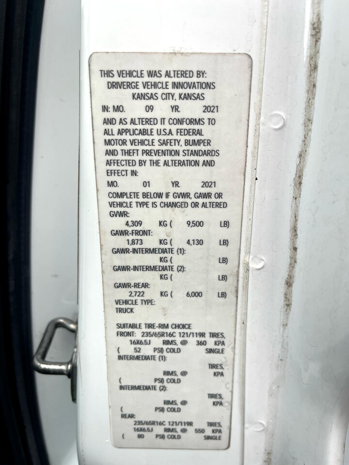 Ford Transit Cargo Van T-350 148" EL Hi Rf 9500 GVWR RWD 2021