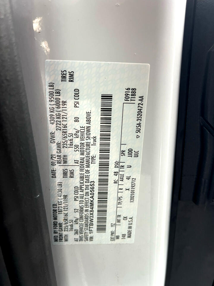 Ford Transit Cargo Van T-350 148" EL Hi Rf 9500 GVWR RWD 2021