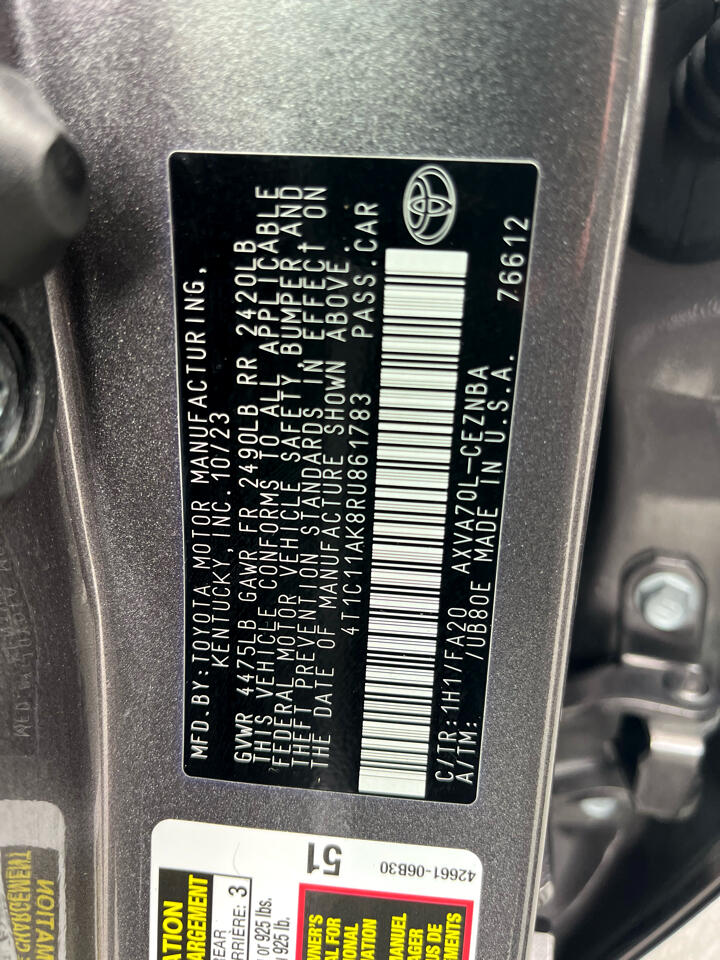 Toyota Camry LE 2024