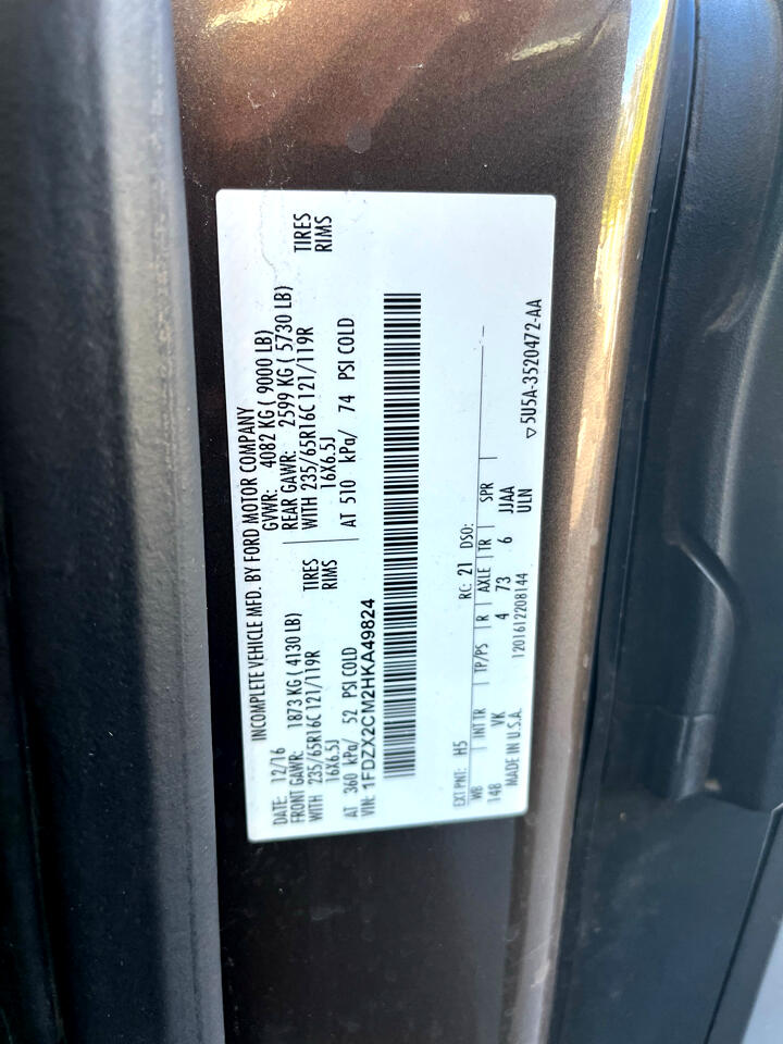 Ford Transit Wagon T-350 148" Med Roof XL Sliding RH Dr 2017