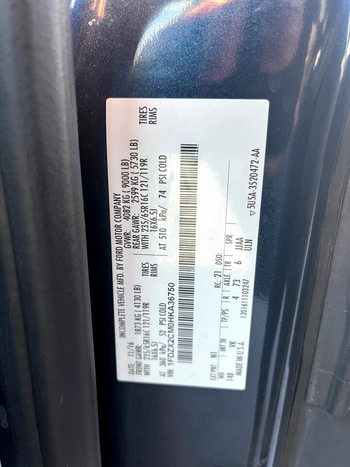 Ford Transit Wagon T-350 148" Med Roof XL Sliding RH Dr 2017