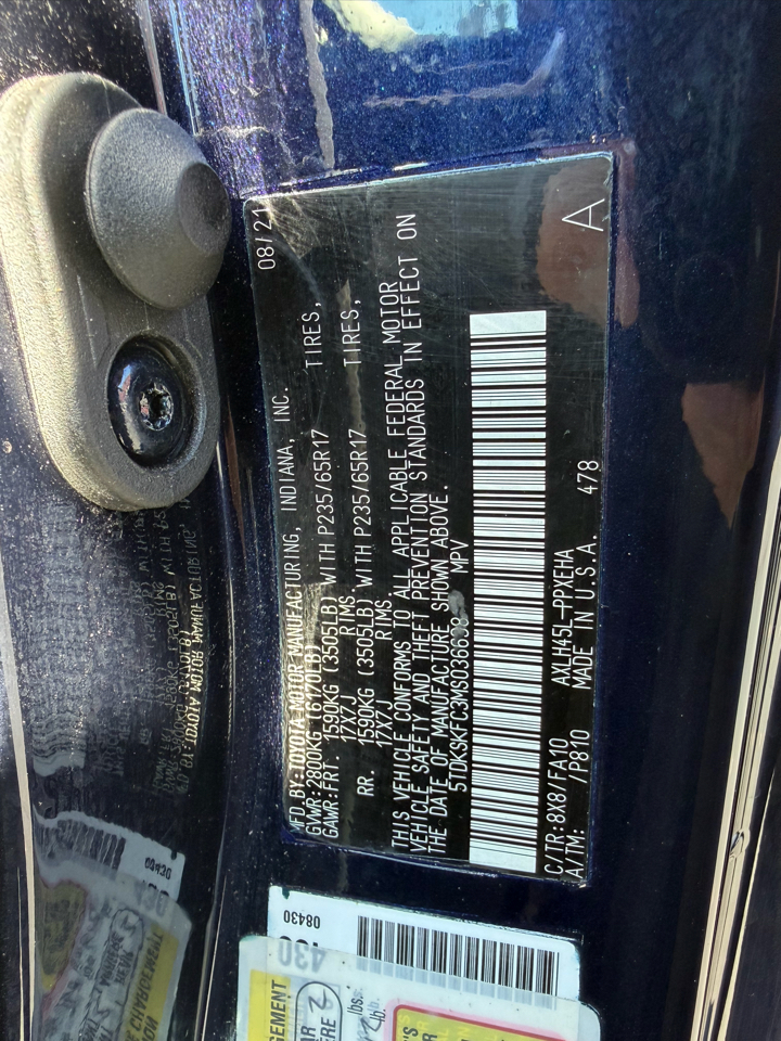 Toyota Sienna LE AWD 2021