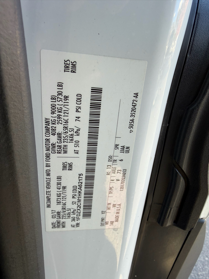 Ford Transit Wagon T-350 148" Med Roof XL Sliding RH Dr 2017