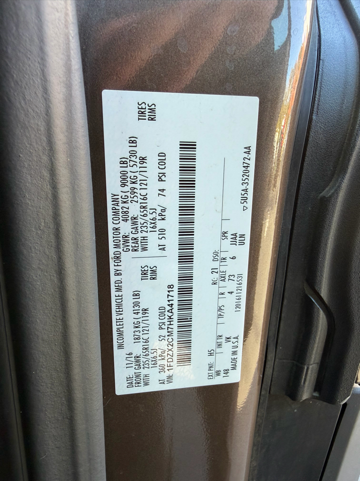 Ford Transit Wagon T-350 148" Med Roof XL Sliding RH Dr 2017