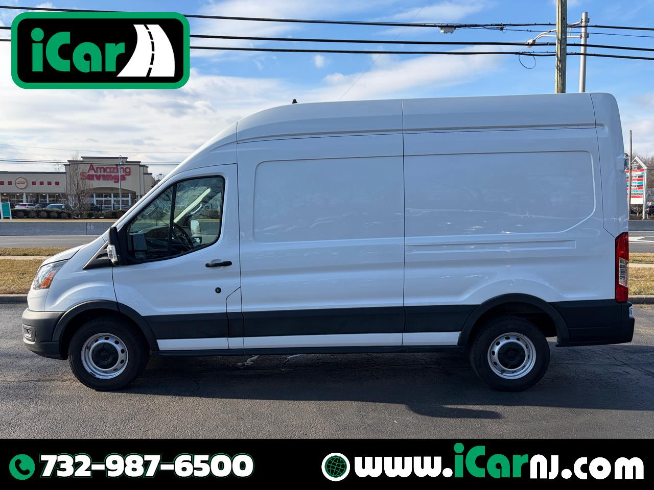 2021 Ford Transit Cargo Van T-250 148" Hi Rf 9070 GVWR RWD