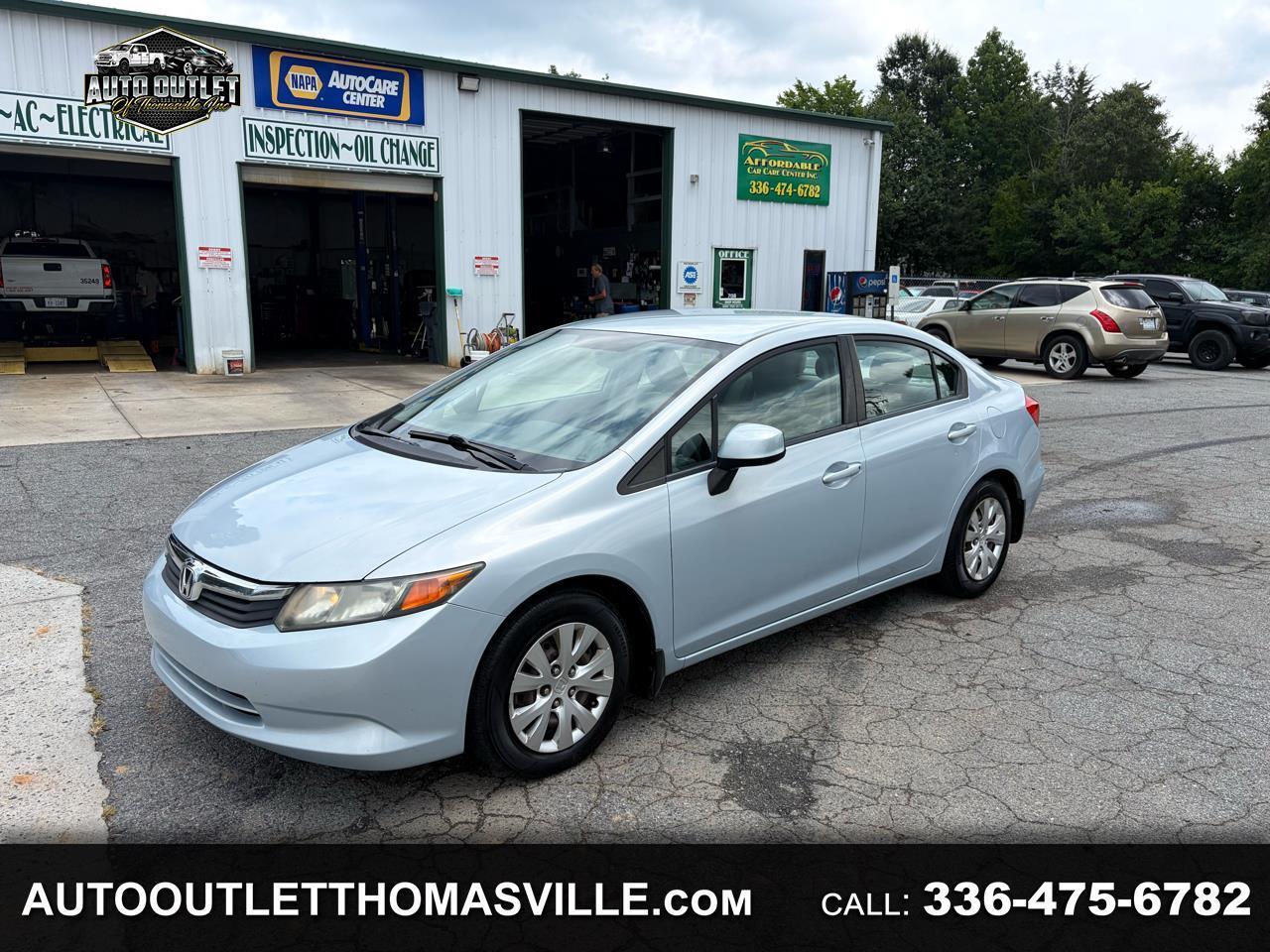 Honda Civic LX Sedan 5-Speed AT 2012