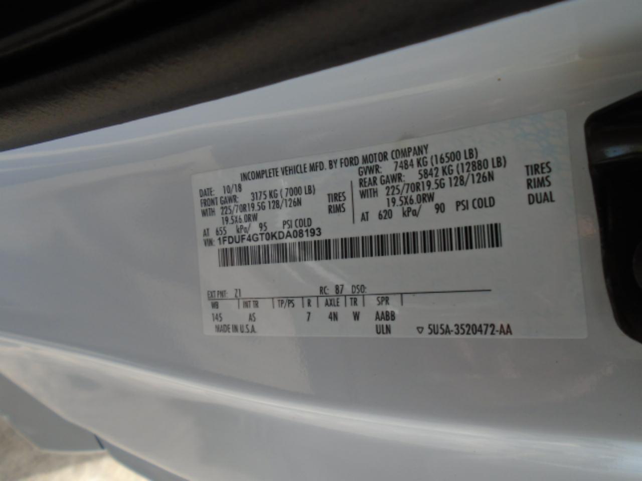 Ford F-450 SD Regular Cab DRW 2WD 2019