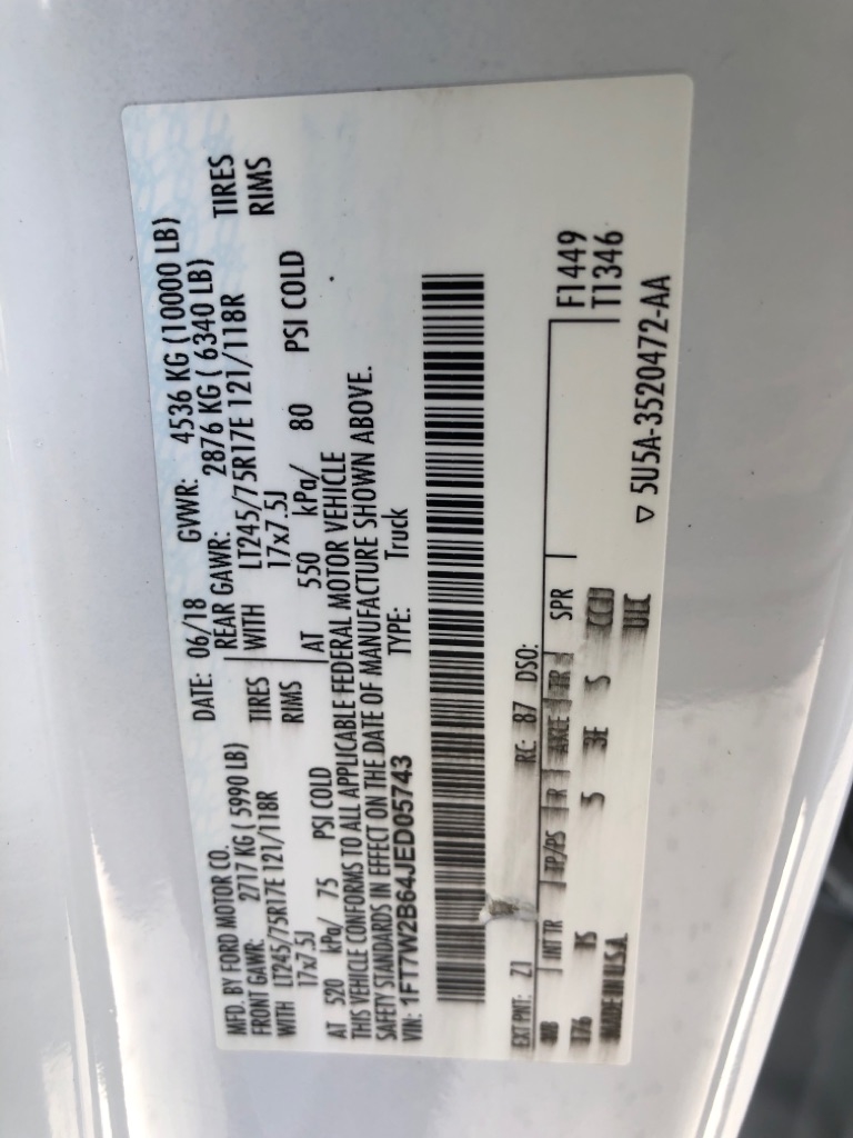 Ford F-250 SD  2018 Ford F-250 SD  2018