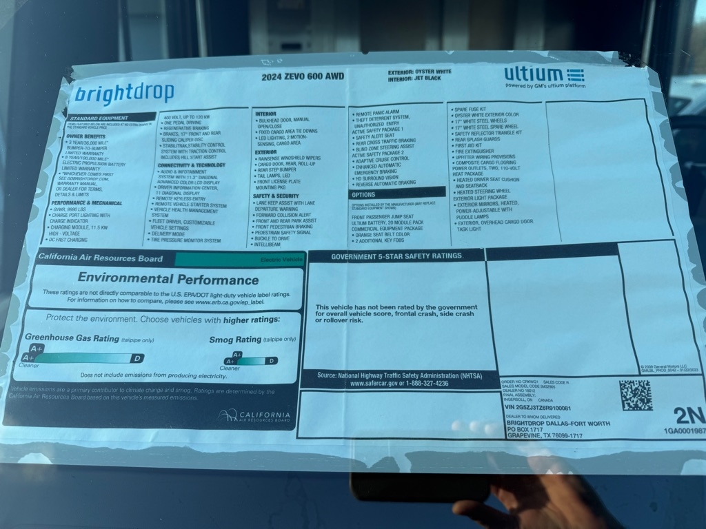 BrightDrop  Zevo  2024