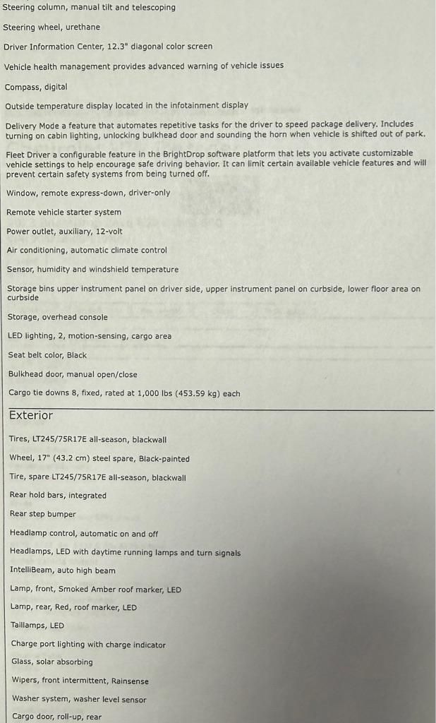 BrightDrop  Zevo  2023