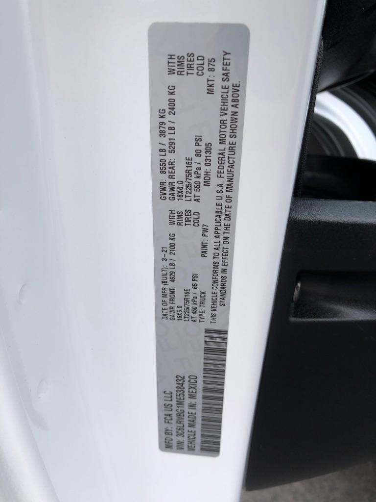 RAM Promaster  2021