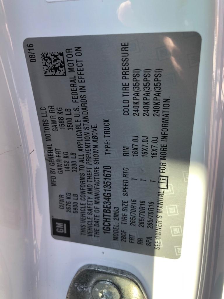 Chevrolet Colorado  2016