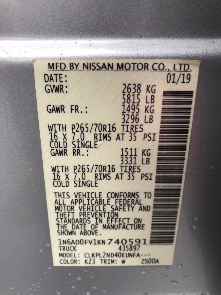 Nissan Frontier  2019