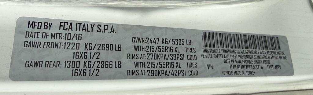 RAM ProMaster City  2017