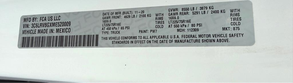 RAM Promaster  2021