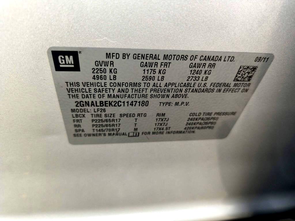 Chevrolet Equinox LS 2WD 2012