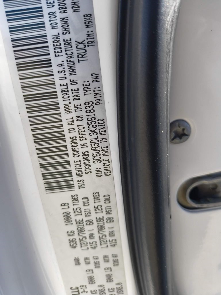 RAM 2500 Tradesman Crew Cab SWB 4WD 2019