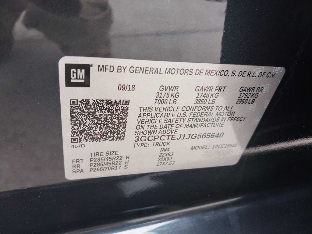 Chevrolet Silverado 1500 High Country Crew Cab Long Box 2WD 2018