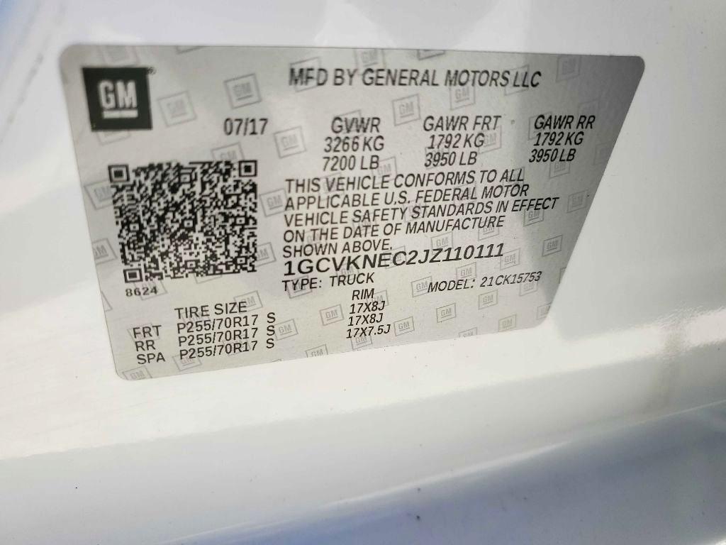 Chevrolet Silverado 1500 Work Truck Double Cab 4WD 2018