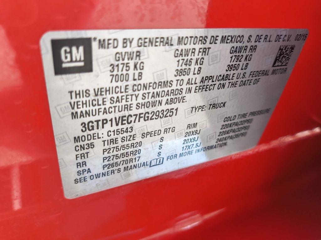 GMC Sierra 1500 SLT Crew Cab Short Box 2WD 2015