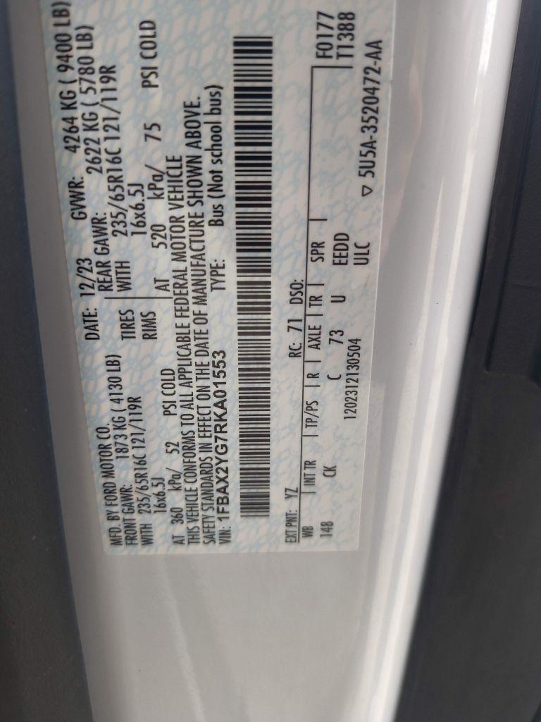 Ford Transit 350 Wagon Low Roof XL w/Sliding Pass. 148-in. WB 2024