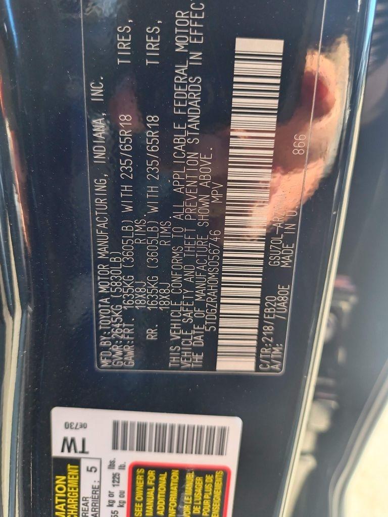 Toyota Highlander XLE FWD V6 2021