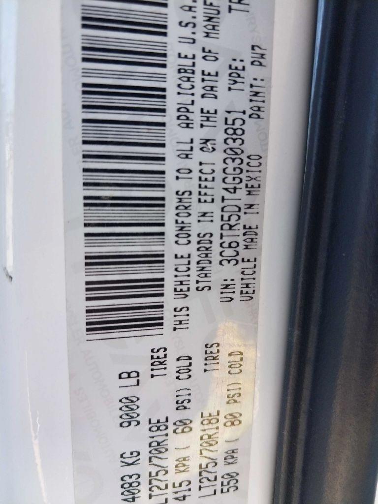 RAM 2500 SLT Crew Cab SWB 4WD 2016