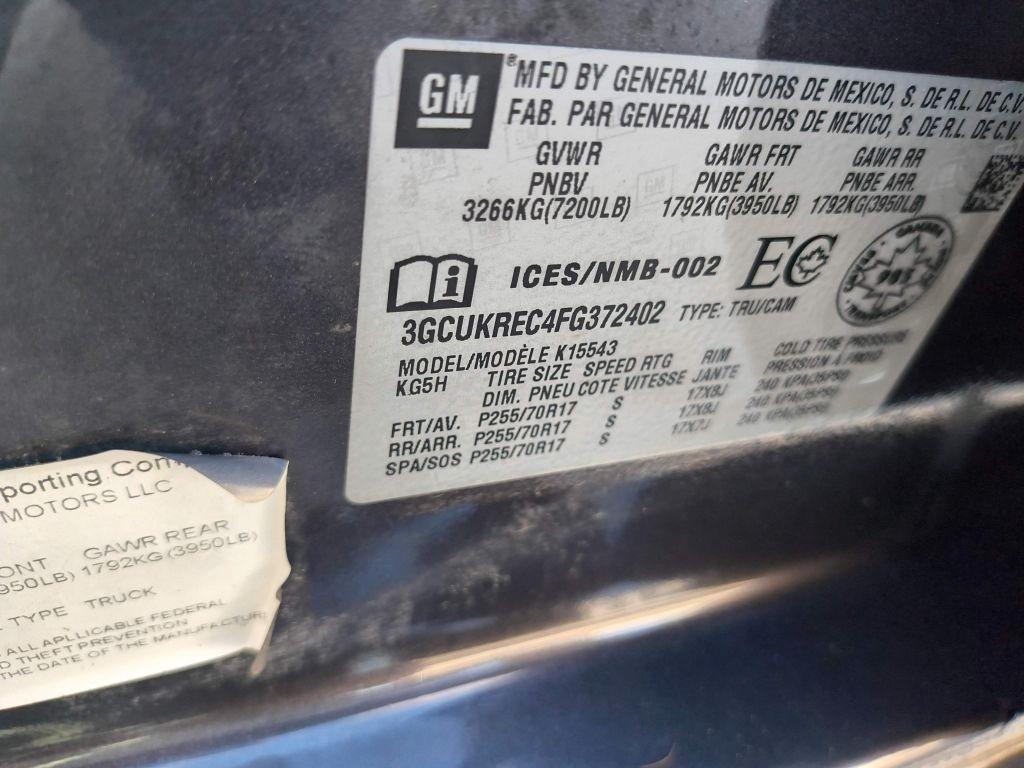 Chevrolet Silverado 1500 LT Crew Cab 4WD 2015