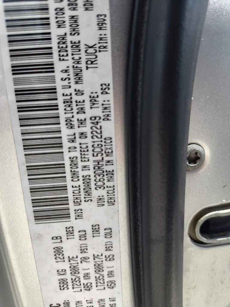 RAM 3500 SLT Crew Cab LWB 4WD DRW 2012
