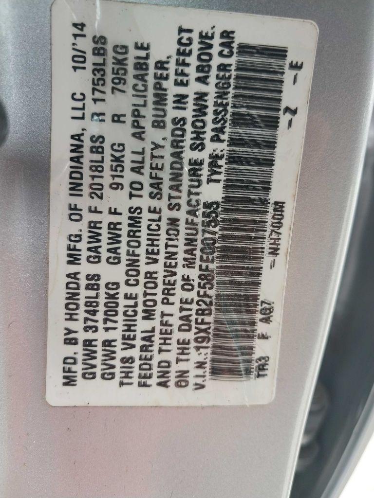 Honda Civic LX Sedan CVT 2015