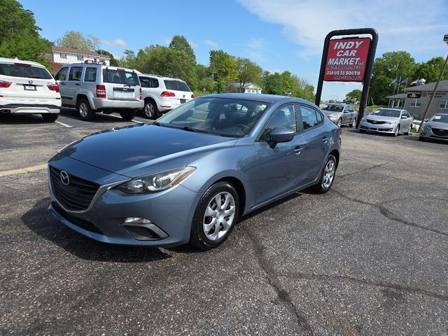 Blue 2014 Mazda MAZDA3 i Sport Sedan Front-Wheel Drive Automatic