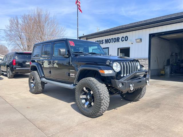 Black 2019 Jeep Wrangler Unlimited Sahara 4WD SUV / Crossover Four-Wheel Drive Manual