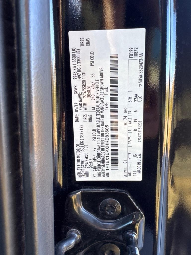 Ford F-150 Lariat SuperCab 6.5-ft. 4WD 2017