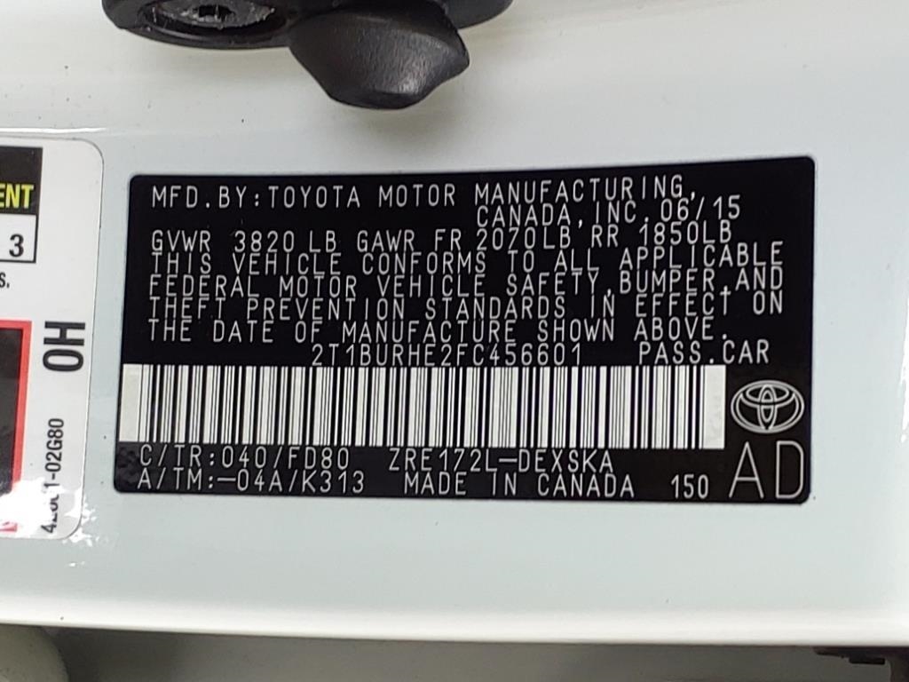 Toyota Corolla  2015 Toyota Corolla  2015