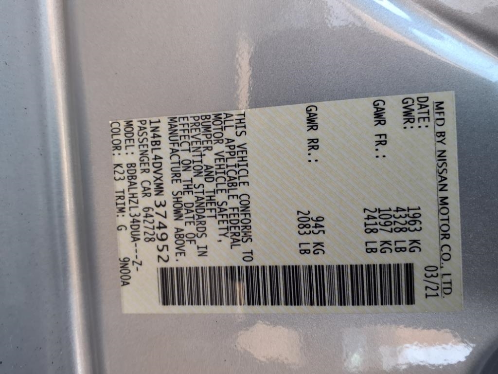 Nissan Altima  2021 Nissan Altima  2021